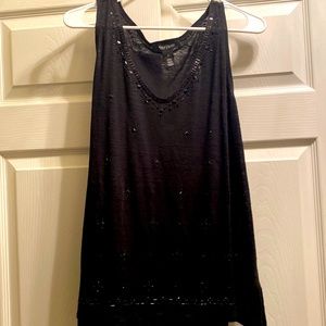 Black tank with detail